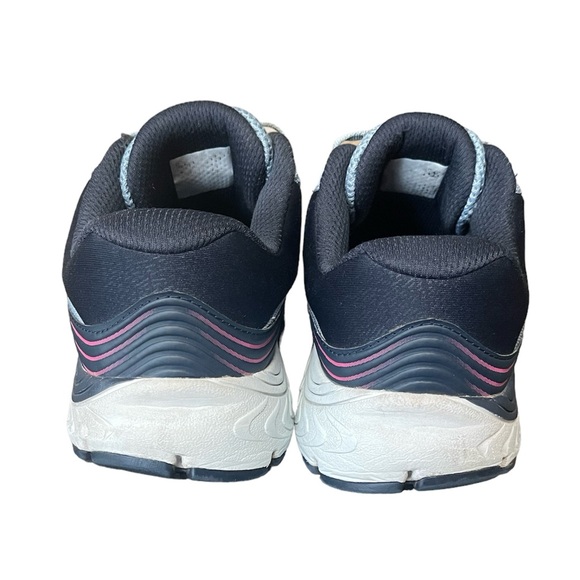 New Balance 840 v5 Cyclone Gray Magenta Women's Running Shoes - Picture 2 of 5